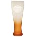 Harley-Davidson® Pilsner Beer Glasses--SET OF FOUR--LIMITED EDITION. Orange frosted glasses with logo. 96843-09V