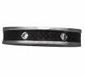 INSPIRIT ISE 033 - Mens Stainless Steel Ring with Carbon Fibre Strips and Zirconia Stones