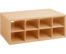 Double Hang O-Box Cubby Unit - Maple