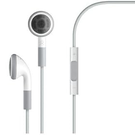 Earphones with Mic for iPhone 3G, 3GS & 4 - White