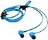 Nokia Coloud Pop In-Ear Kopfh&ouml;rer mit Tangle Free Flachkabel und Integriertem Mikrofon - Cyan Blau