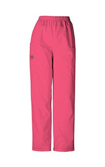 Cherokee Workwear Women's Cargo PETITE W4200P Pull-On Scrub Pant (Carnation Pink, X-Small Petite)