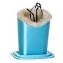 Plush Lined Eyeglass Holder Light Blue