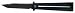 Sporting Goods : Black Folder w/Circle Pierced Handle w/Black Tanto Blade