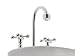 Bluecell White Plastic Faucet Sink design Paper Clip Dispenser Holder
