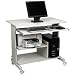 Buddy Products Euroflex Minitower Workstation, Fixed Height, 21.625 x 31 x 35.5 Inches, Gray (6454-18)