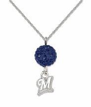 Milwaukee Brewers Ovation Crystal Necklace