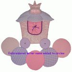 Princess Carriage Personalized Fabric Wall Art