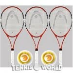 Head Flex Point Radical MP* x 3 + 200-Rolle x 2 Tennisschläger Sparpaket L2