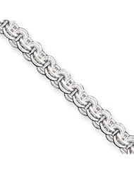 Sterling Silver 8.75inch Polished Fancy Link Toggle Bracelet QH122-8.75"