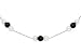 Pearl and Black Onyx 14K White Gold Necklace