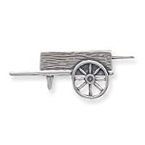 Sterling Silver Antiqued Wagon Pin