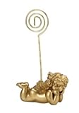 GOLD ANGEL CARDHOLDER - Gold angel cardholder; - Placecard holder, Quantity of 30 pc,