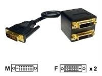 Cables Unlimited Premium 12-inch DVI-D Cable Splitter (PCM-2265)