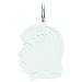 Sterling Silver Girl Charm title=