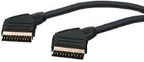 3m Scart Cable - Premium Quality / 24k Gold / Fully Wired / Shielded / 21-pin / Audio / Video / Male to Male
