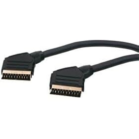 10m Scart Cable - Premium Quality / 24k Gold / Fully Wired / Shielded / 21-pin / Audio / Video / Male to Male