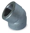 Industrial Grade 1MPE6 Elbow, 45 Deg, 1 1/4 In, Galvanized Iron