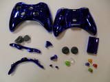 Chrome Blue Xbox 360 Controller Shell Housing