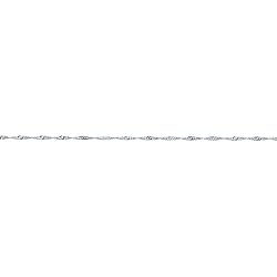 14K White Gold 1.7mm Singapore Chain 20"