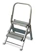 Industrial Grade 2KFG4 Step Stool, Aluminum, 2 Step