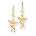 14k Polished Angel Leverback Earrings