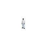ProShield NexGen White Coverall With Zipper Front Attached Hood Skid Resistant Boots And Elastic Wrists And Face