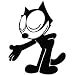 Felix The Cat Welcome - Cartoon Decal Vinyl Car Wall Laptop Cellphone Sticker