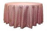 Wholesale wedding Pintuck 132 Round Tablecloth - Medium Pink (clearance)