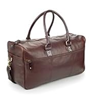 Burnished Leather Square Holdall