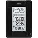 Wireless Weather Station with Humidity Display and Atomic Clock - Black