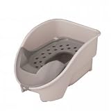  : Kitty Litter Box (Beige/Taupe) (16.7"H x 12.2"W x 8.8"D)