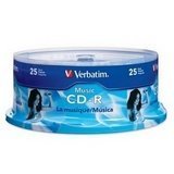 VER96155 - CD-R, 40X, 700MB/80Min, Branded, 25/PK
