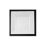 EMI Yoshi Squares 10-3/4-Inch Dinner Plate, White