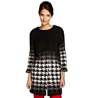 Per Una Wool Rich Dogtooth Print Coat