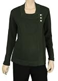 Lilo Maternity 3 Button Sweater Midnight Green