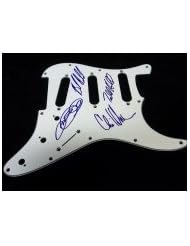 Entertainment Memorabilia: Signed 3 Doors Down Pickguard autographed - Powers Collectibles LLC
