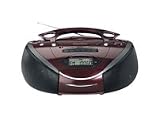 21e2 1K3Q6L. SL160  Grundig RR CD 3720 DEC tragbarer Radiorekorder (Radio, CD, USB) kastanie