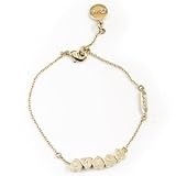 クロエ Chloeハートチャームハートキューブ ロゴブレスレット ゴールド×ライトゴールド2B0456 AW7 97 【並行輸入商品】