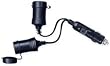 Roadpro 12V, 2 Outlet Platinum Series Fused Cigarette Lighter Adapter with Short Cord