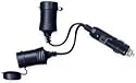 Roadpro 12V, 2 Outlet Platinum Series Fused Cigarette Lighter Adapter with Short Cord