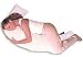 Ultimate Maternity and Side Sleeper Pillow: White with Pillow Case