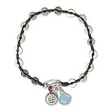 NOVICA Chalcedony bracelet, 'Silver Peace'