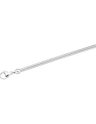 Solid Round Snake Chain Sterling Silver Ch265 18 Inch