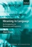 Meaning in Language: An Introduction to Semantics and Pragmatics (Oxford Textbooks in Linguistics)
