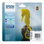 Epson Multipack T0487 Print Cartridge 1 X Black Yellow Cyan Magenta Light Magenta Light Cyan
