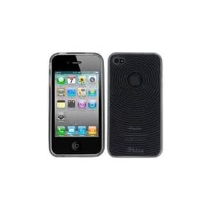 Black Gel Silicone Protective Armour Case Cover & Screen Protector Kit for New Apple iPhone 4 4G HD