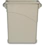 Rubbermaid Beige Slim Jim&reg; Waste Container with Handles, 15 7/8 Gallon (3541BG) Category: Outdoor Trash Cans