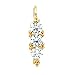 14K White or Yellow Gold Three-Stone Diamond Earrings - 1.00 Ct., 1.50 Ct. or 2.00 Ct. (ALSO AVAILABLE WITH GEMSTONES)