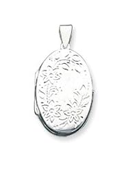 Sterling Silver Floral Locket